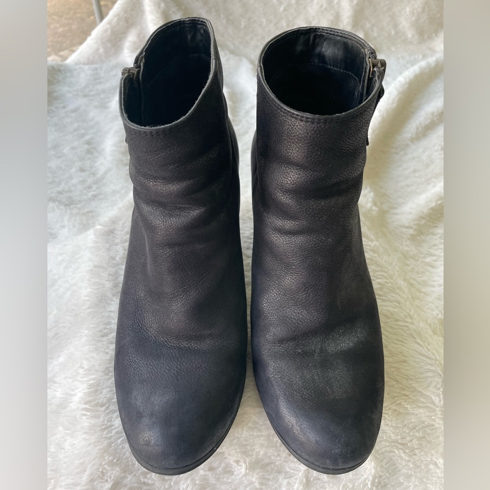 BP Black Leather Ankle Boots